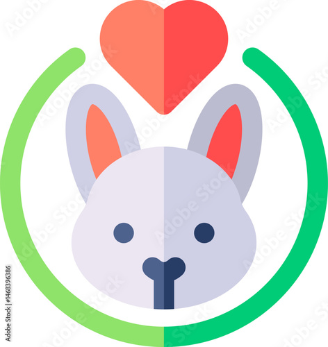cruelty free illustration on a white background     