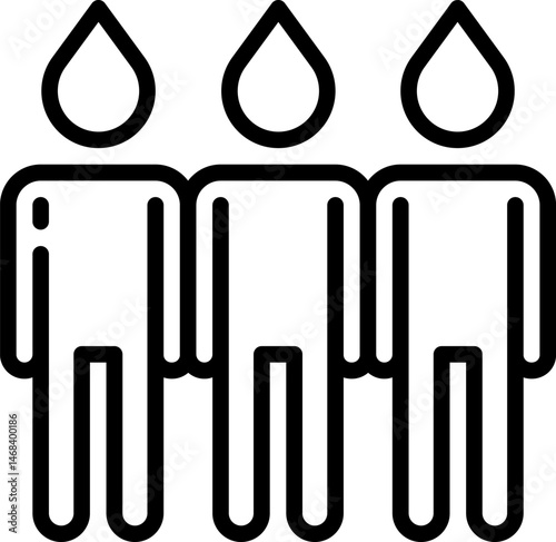 donors illustration on a white background    