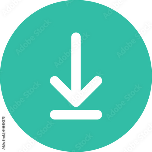 down arrow illustration on a white background     