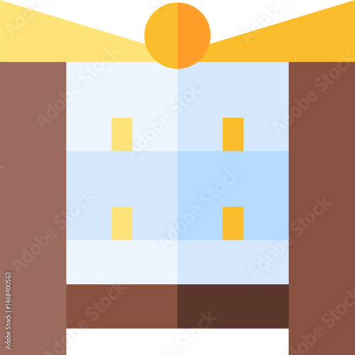 dressing room illustration on a white background     