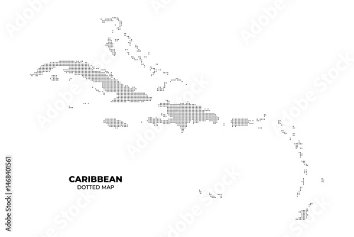 Dotted Map of the Caribbean