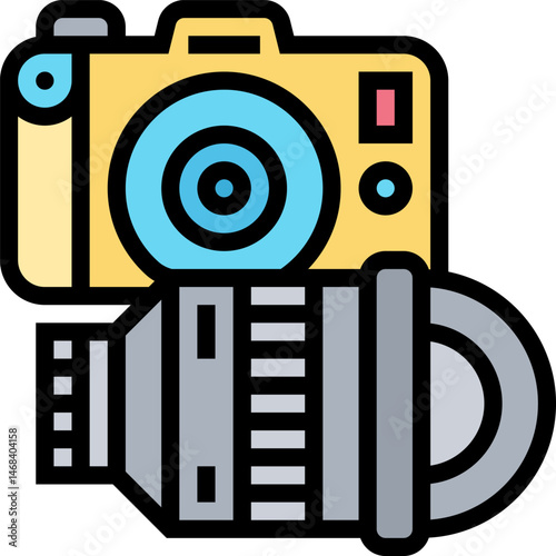 fisheye illustration on a white background    
