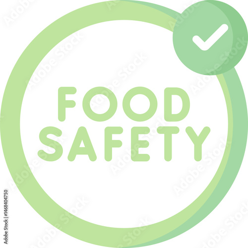food safety illustration on a white background     