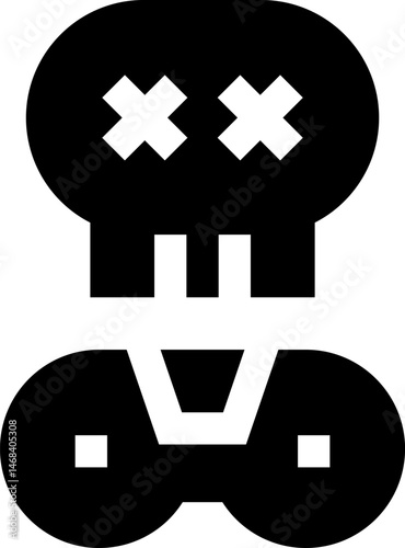 game over illustration on a white background     