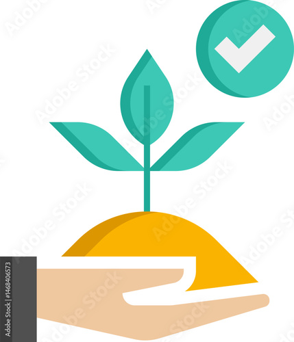 go green illustration on a white background     