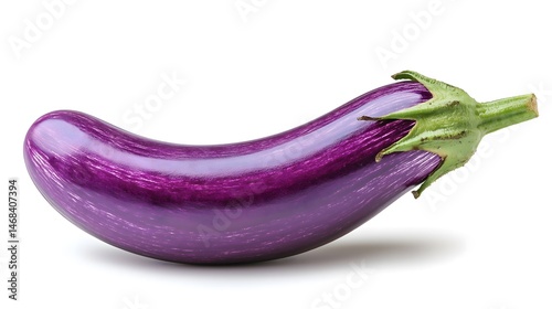 Wallpaper Mural Single Purple Eggplant Isolated Torontodigital.ca