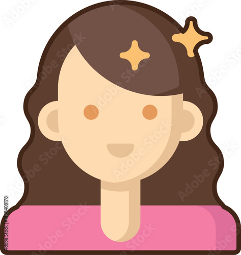 hairstyling (3) illustration on a white background     