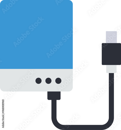 harddrive illustration on a white background     