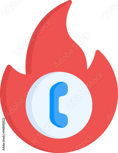 hotline illustration on a white background     