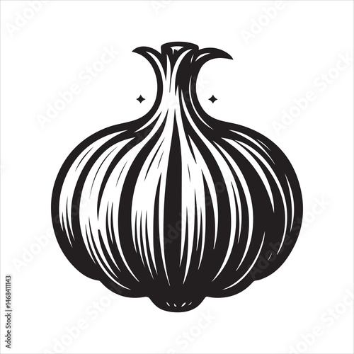 Garlic Clipart Vector Illustrations for Culinary and Design Projects