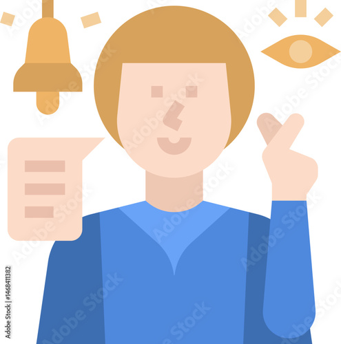 influencer illustration on a white background     