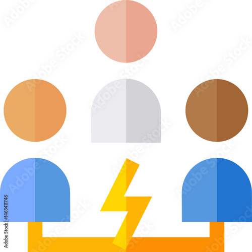 intermediary illustration on a white background     