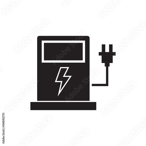 battery charging station glyph