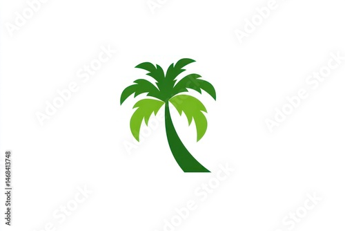 Stylized Palm Tree Illustration for Tropical and Nature Themes