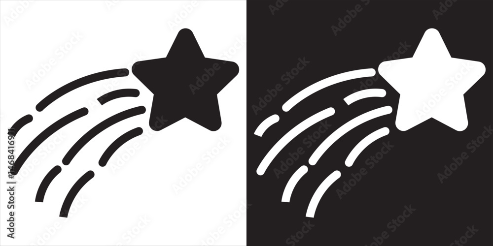 Shooting stars icon.  vector illustration. EPS 10/AI