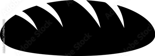 A hand drawn style icon of a fresh bread