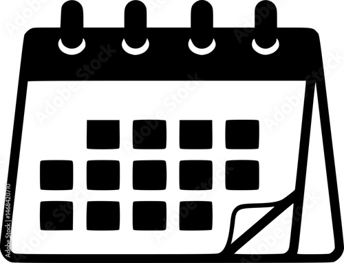 A hand drawn icon of a calendar
