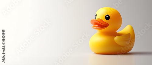 Obraz na płótnie Yellow Rubber Duck Toy w salonie