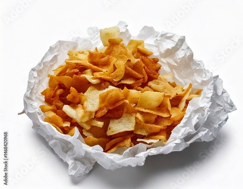  Leftovers at white background