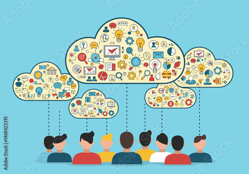 Team Connected to the Cloud Network with Shared Resources