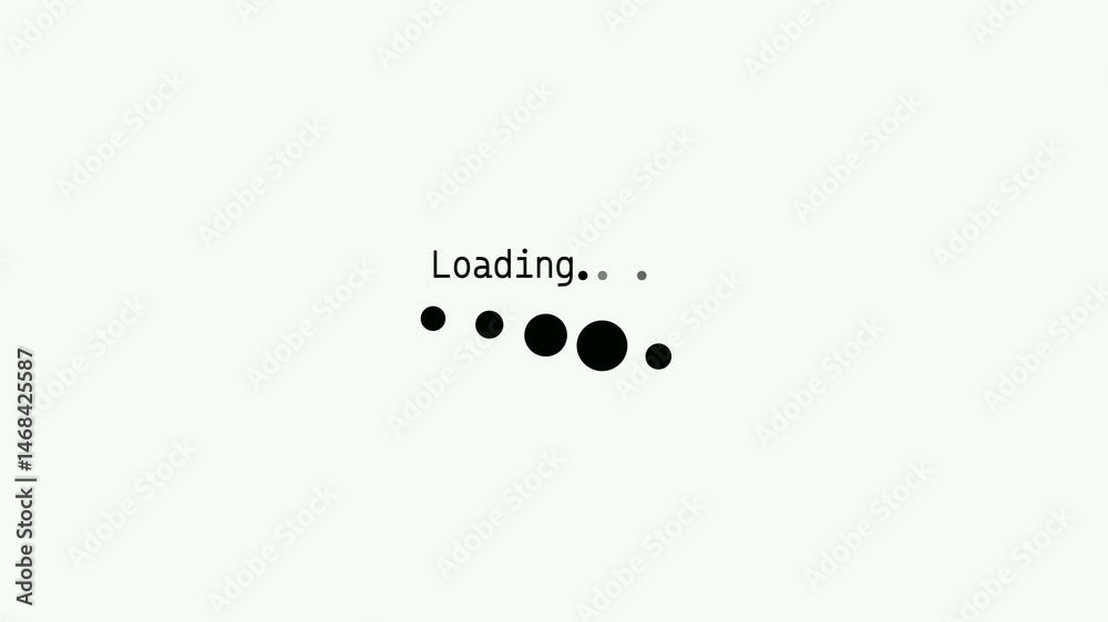 Loading Computer Dots Typing loading dots on transparent background with alpha channel ...
