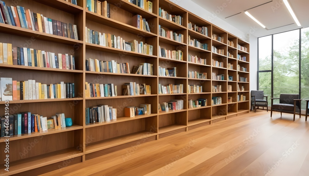Obraz premium books in library