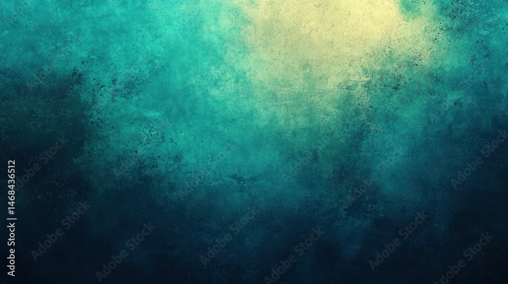 Obraz premium Abstract teal and gold textured background