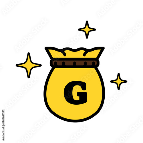 gold bag icon