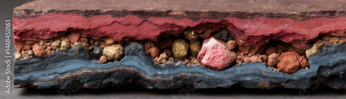 dynamic red and black stratified layers