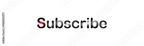 subscribe text style. Subscribe Element Icon