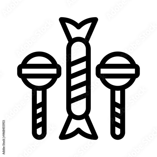 bonbon line icon