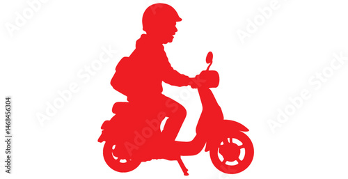 Person on motorbike
