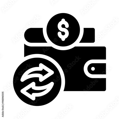 cashback glyph icon