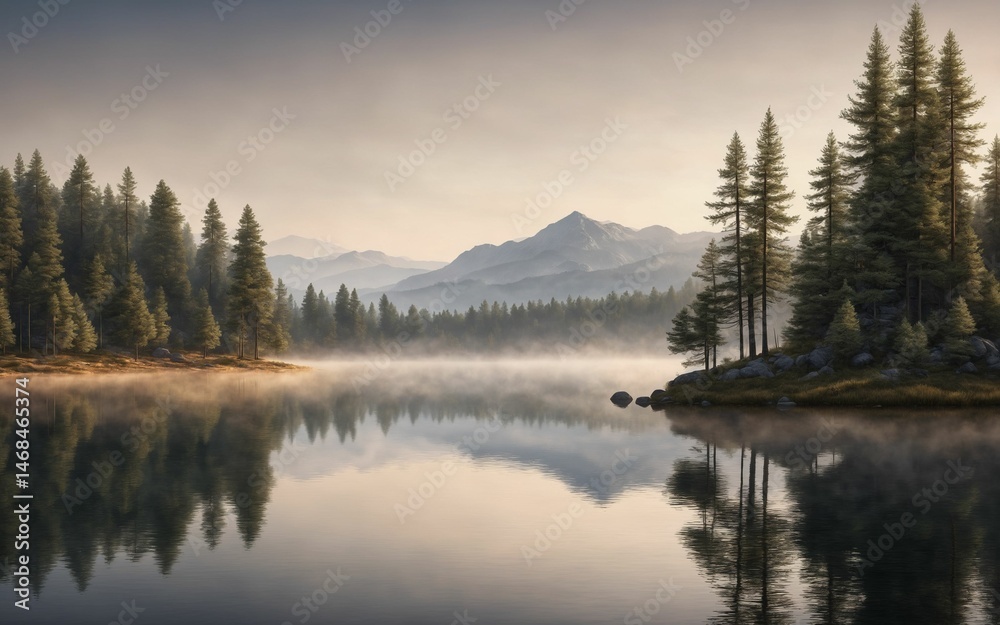 Mirror Lake at sunrise Mirror Lake at sunrise