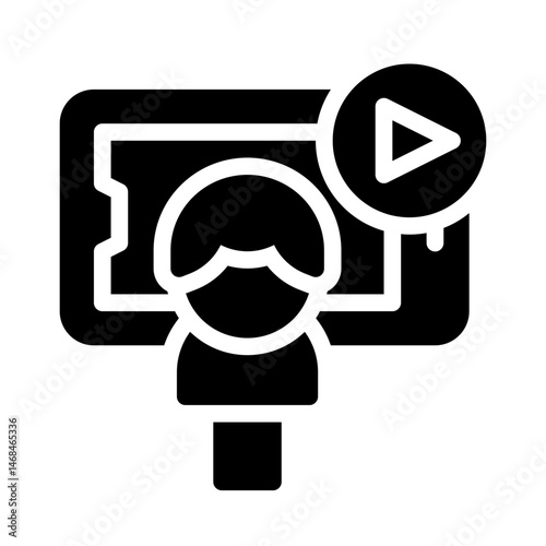 vlog glyph icon