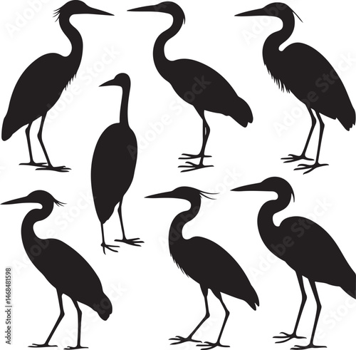 Heron Silhouette Vector – Elegant Wetland Bird Design

Graceful Heron SVG – Flying and Standing Poses

Majestic Heron Clipart – Nature & Wildlife Art

Minimalist Heron Outline – Bird Lovers’ Design

H