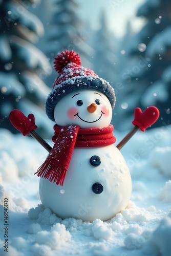 Joyful snowman, winter wonderland, blank banner, snowman, season, promotion