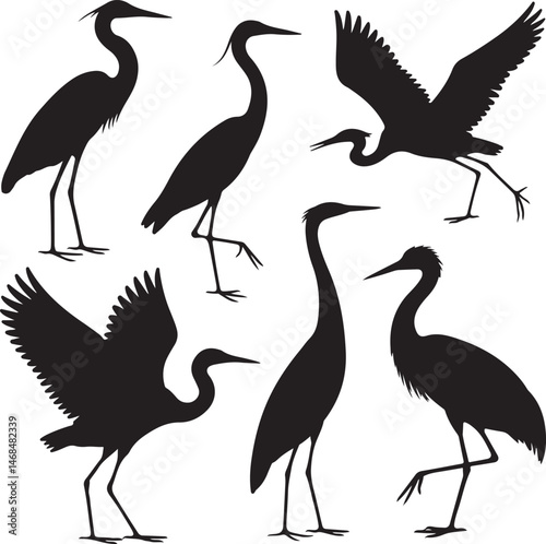Heron Silhouette Vector – Elegant Wetland Bird Design

Graceful Heron SVG – Flying and Standing Poses

Majestic Heron Clipart – Nature & Wildlife Art

Minimalist Heron Outline – Bird Lovers’ Design

H