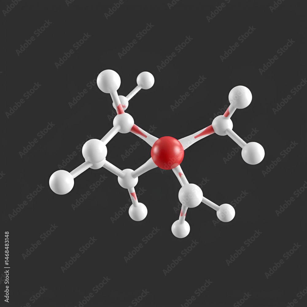 Obraz premium Iptacopan drug molecule. 3D rendering.