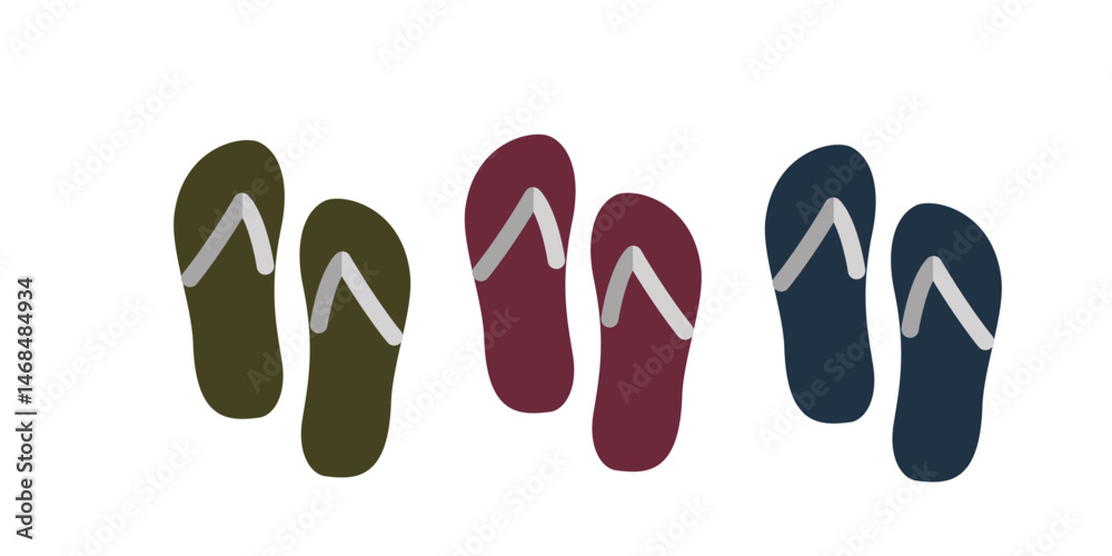 sendal icon. vector art.flat sendal icon. vector art.flat