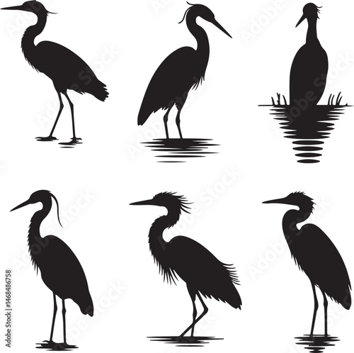Heron Silhouette SVG – Elegant Bird Design for Nature Crafts & Decor"

"Great Blue Heron Clipart – Minimalist Bird Art for Shirts & Prints"

"Flying Heron SVG – Wildlife Silhouette for Cricut & DIY Pr