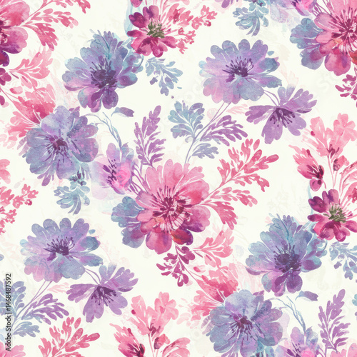 Floral watercolor pattern