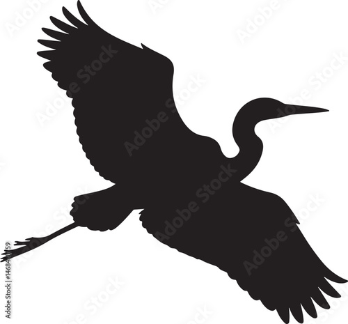 Heron Silhouette SVG – Elegant Bird Design for Nature Crafts & Decor"

"Great Blue Heron Clipart – Minimalist Bird Art for Shirts & Prints"

"Flying Heron SVG – Wildlife Silhouette for Cricut & DIY Pr