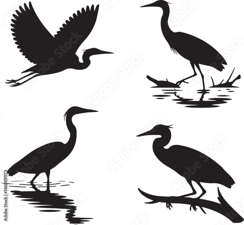 Heron Silhouette SVG – Elegant Bird Design for Nature Crafts & Decor"

"Great Blue Heron Clipart – Minimalist Bird Art for Shirts & Prints"

"Flying Heron SVG – Wildlife Silhouette for Cricut & DIY Pr