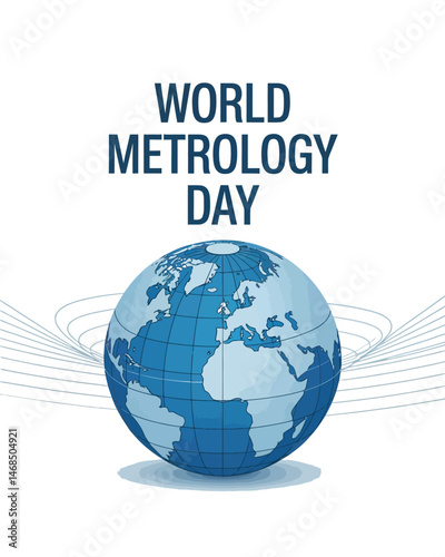 World Metrology Day Globe Science Measurement Global Standards Illustration