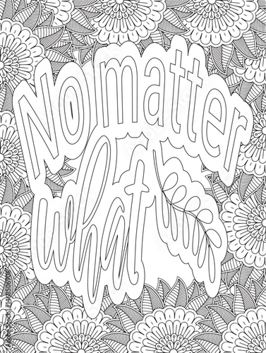 Stress Relief Coloring Pages - Adult. Motivational Swear Words Coloring Pages.

