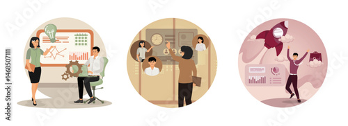Project initiation concept. Workflow process. Project closure.