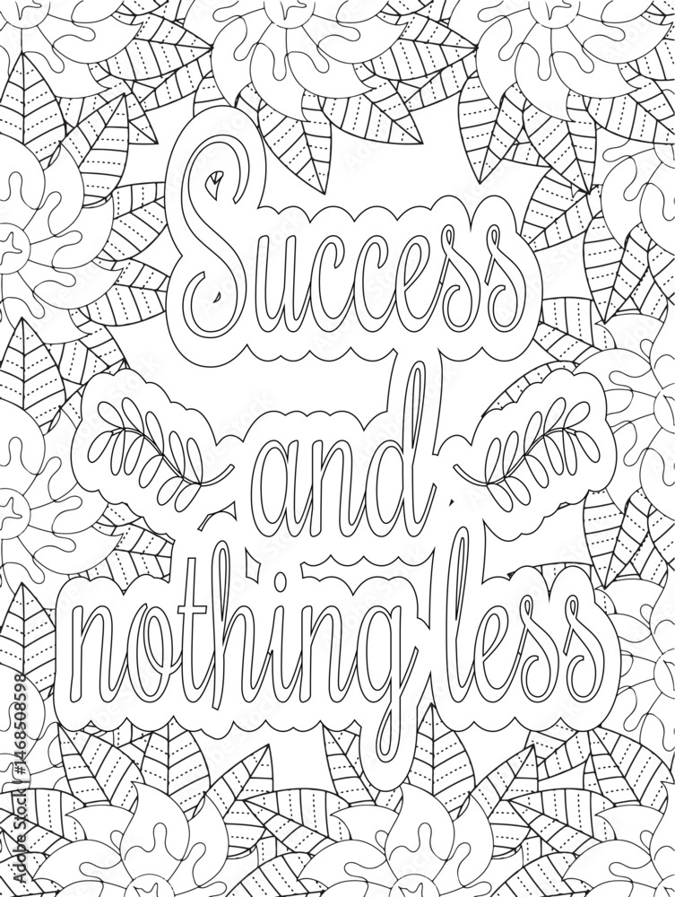 Naklejka premium Stress Relief Coloring Pages - Adult. Motivational Swear Words Coloring Pages.