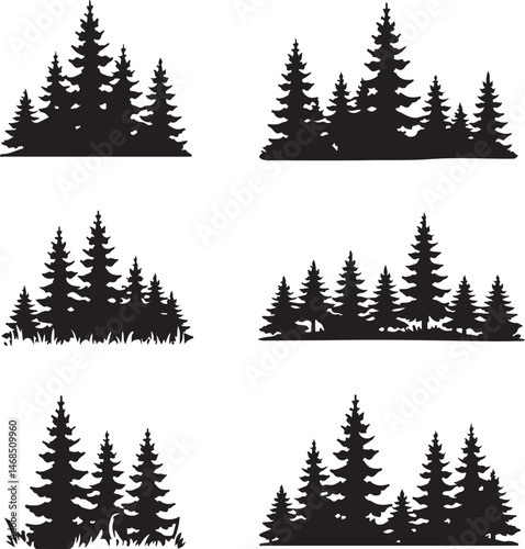 Tall Pine Tree in Forest Silhouette

Lone Pine on Mountain Vector Scene

Minimal Evergreen Tree Design

Rustic Pine Tree Line Art

Winter Pine Tree Silhouette