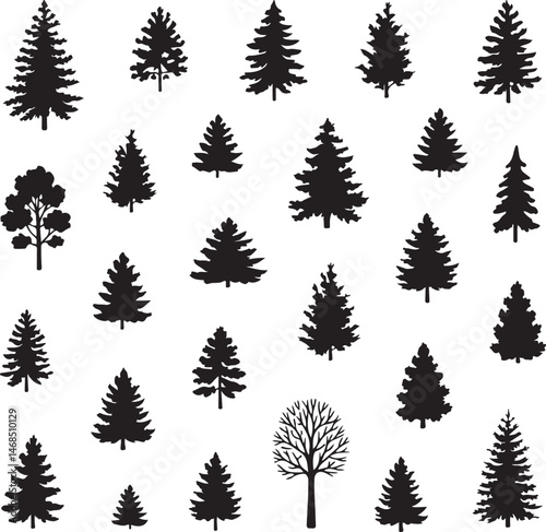 Tall Pine Tree in Forest Silhouette

Lone Pine on Mountain Vector Scene

Minimal Evergreen Tree Design

Rustic Pine Tree Line Art

Winter Pine Tree Silhouette